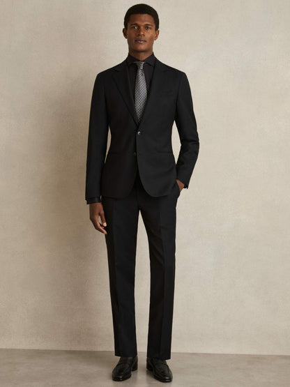 Regular Fit Cotton-Twill Two-Fold Shirt Slim-Fit in Black | Reiss Men Popular
