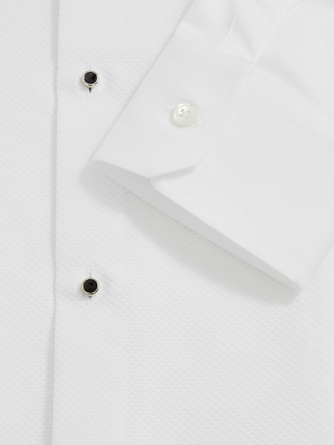 Slim Fit Cotton Dinner Shirt in White | Reiss Men Exclusive