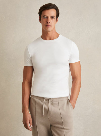 Cotton Sports-Fit T-Shirt in White | Reiss Men Trending