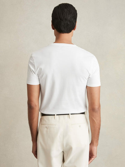 Cotton Sports-Fit T-Shirt in White | Reiss Men Trending