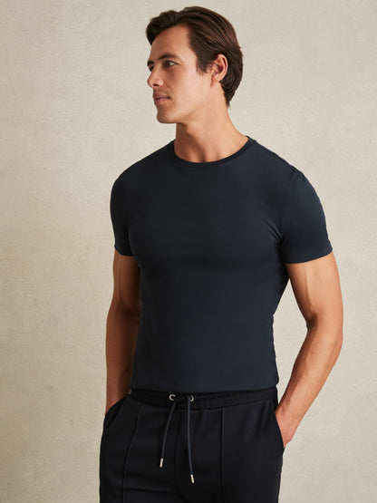 Cotton Sports-Fit T-Shirt in Navy | Reiss Men Best Seller