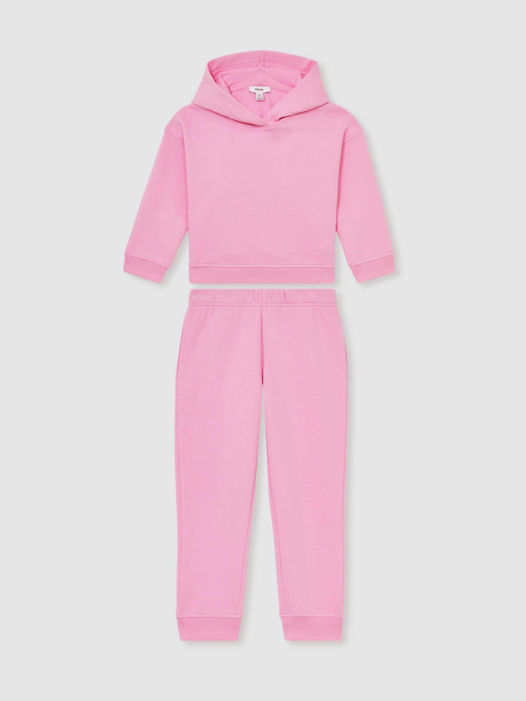 4-9 yrs Cotton-Blend Hoodie And Joggers Set in Bright Pink | Reiss Children & Baby Popular