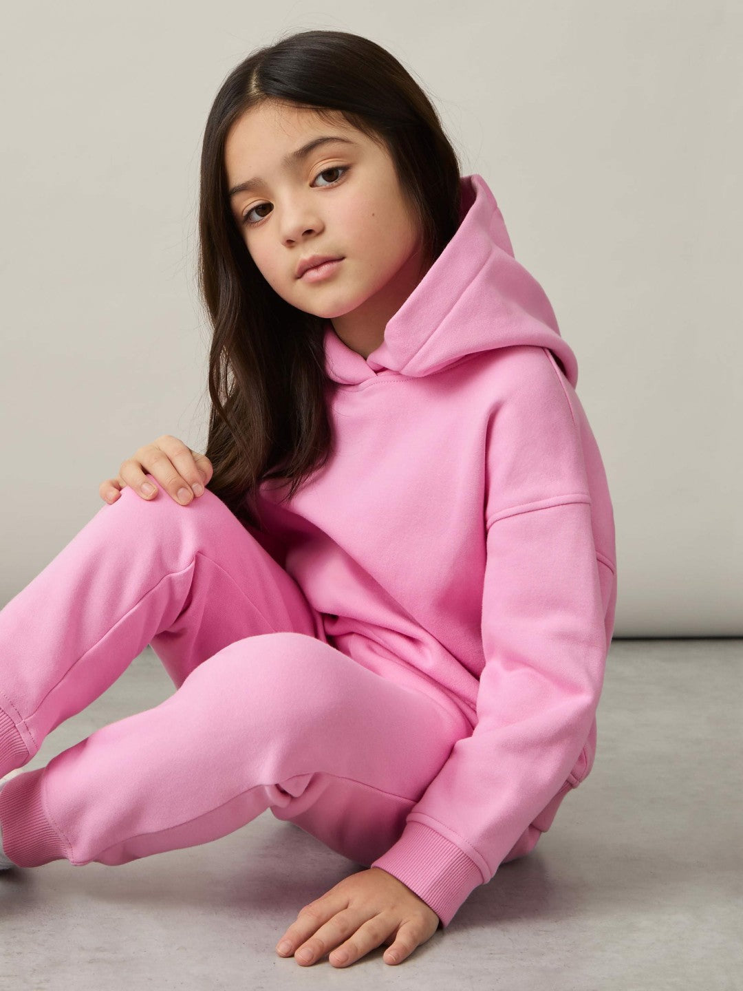 4-9 yrs Cotton-Blend Hoodie And Joggers Set in Bright Pink | Reiss Children & Baby Popular