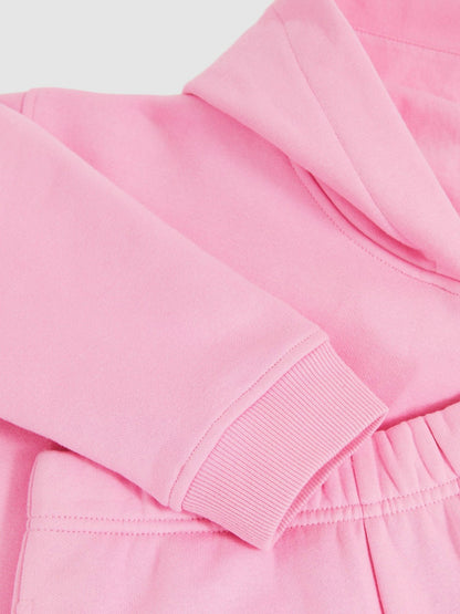 4-9 yrs Cotton-Blend Hoodie And Joggers Set in Bright Pink | Reiss Children & Baby Popular