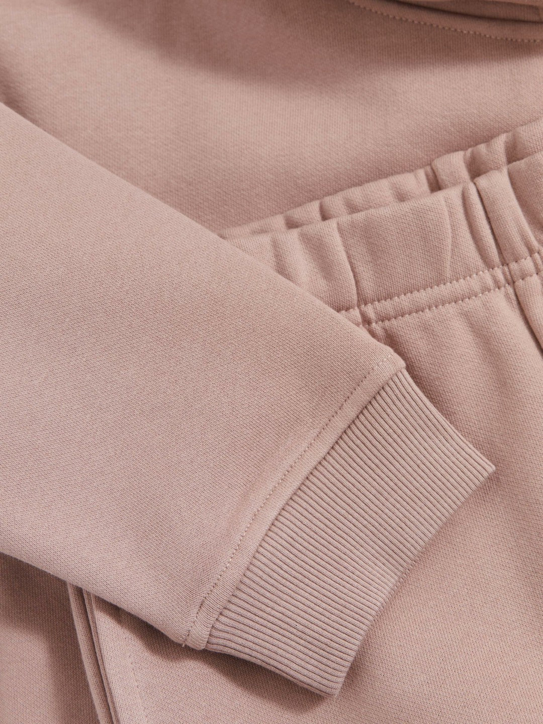 9-13 yrs Cotton-Blend Hoodie And Joggers Set in Mink | Reiss Children & Baby Signature