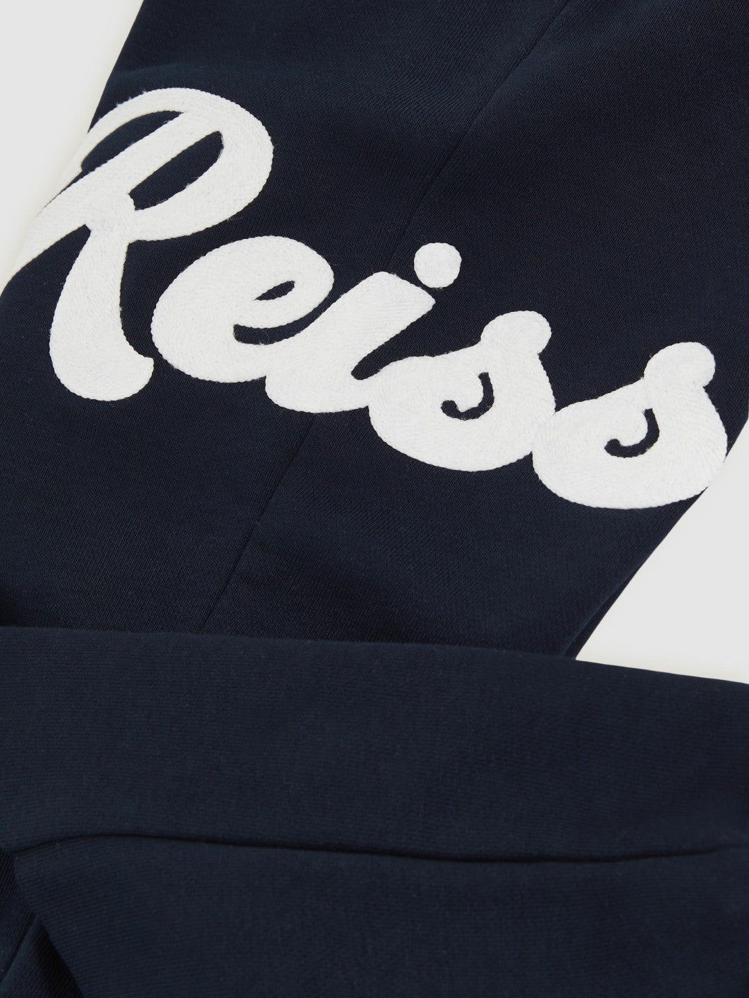 13-14 yrs Cotton-Blend Logo Script Joggers in Navy | Reiss Children & Baby Recommended