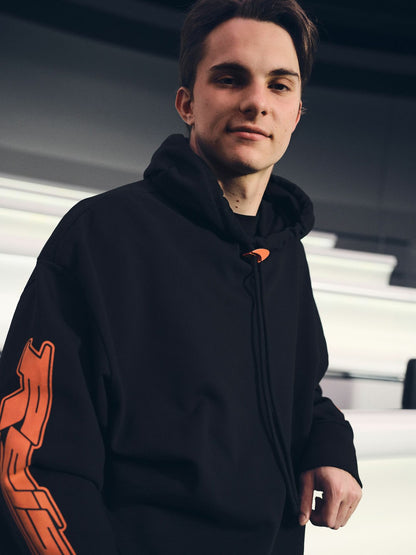 McLaren F1 Team Oversize Toggle Hoodie Unisex Fit in Black | Reiss Men Featured