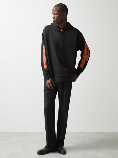 McLaren F1 Team Oversize Toggle Hoodie Unisex Fit in Black | Reiss Men Featured