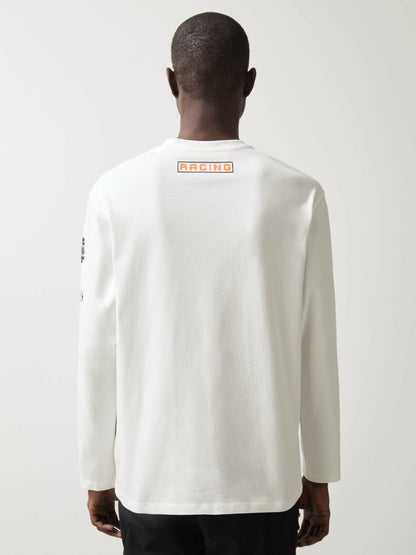 McLaren F1 Team Cotton Logo T-Shirt Unisex Fit in White | Reiss Men Premium