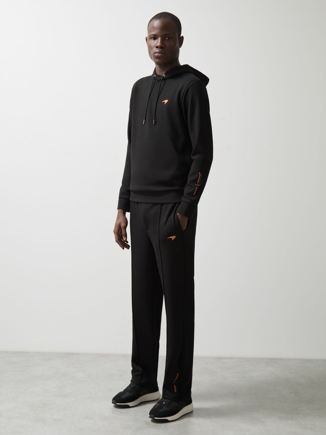 McLaren F1 Team Interlock Hoodie in Black | Reiss Men Signature