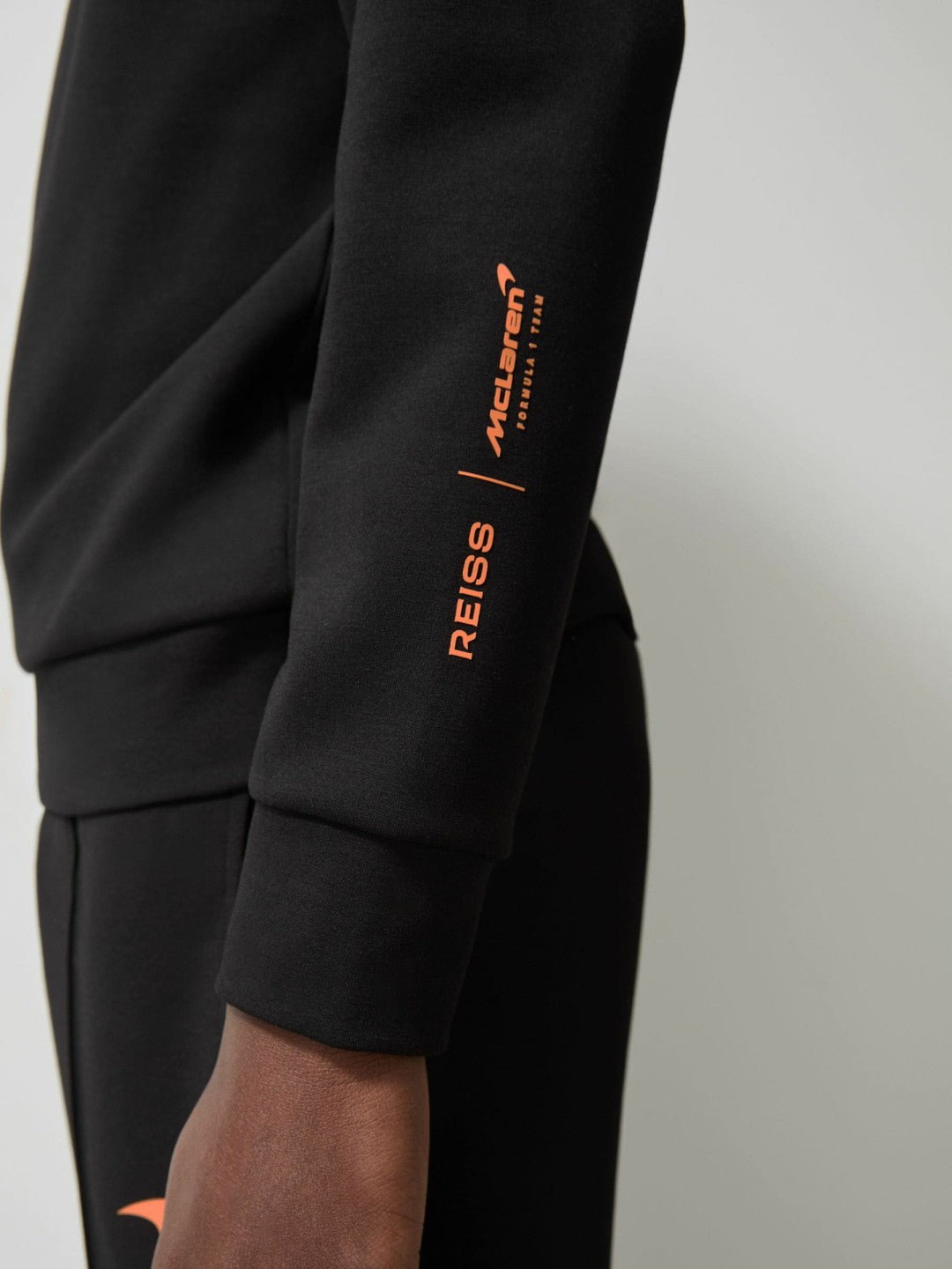 McLaren F1 Team Interlock Hoodie in Black | Reiss Men Signature