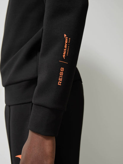 McLaren F1 Team Interlock Hoodie in Black | Reiss Men Signature