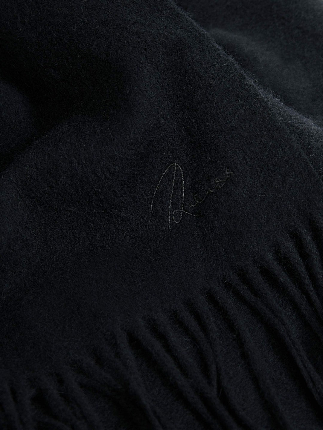 Wool and Cashmere Scarf in Navy | Reiss Men Exclusive