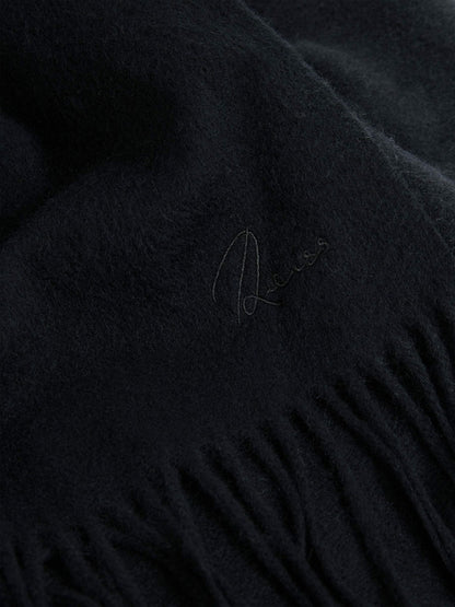 Wool and Cashmere Scarf in Navy | Reiss Men Exclusive