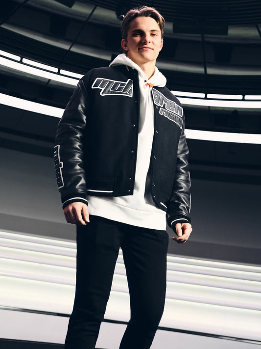 McLaren F1 Team Bomber Jacket in Black | Reiss Men New