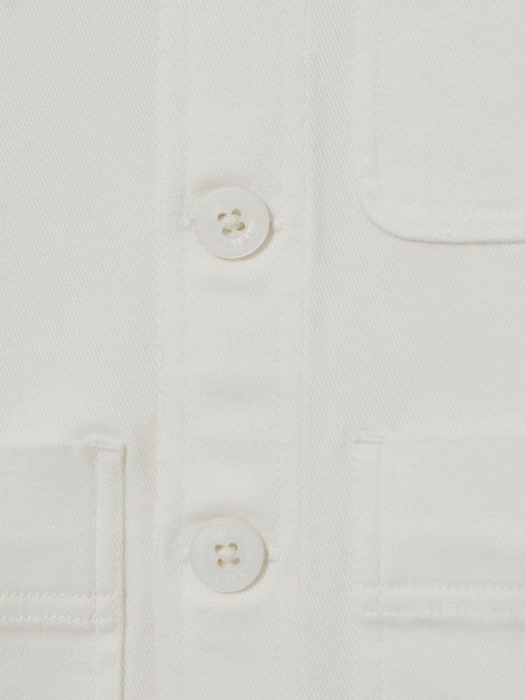 Cotton-Blend Work Jacket in Off White | Reiss Children & Baby Signature
