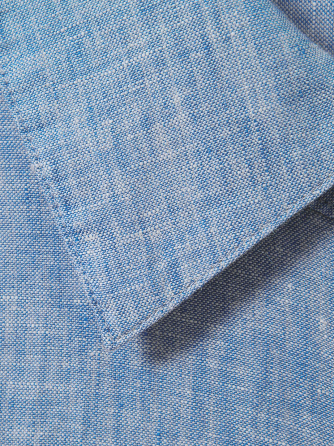 Linen Button-Through Shirt in Blue | Reiss Women Recommended