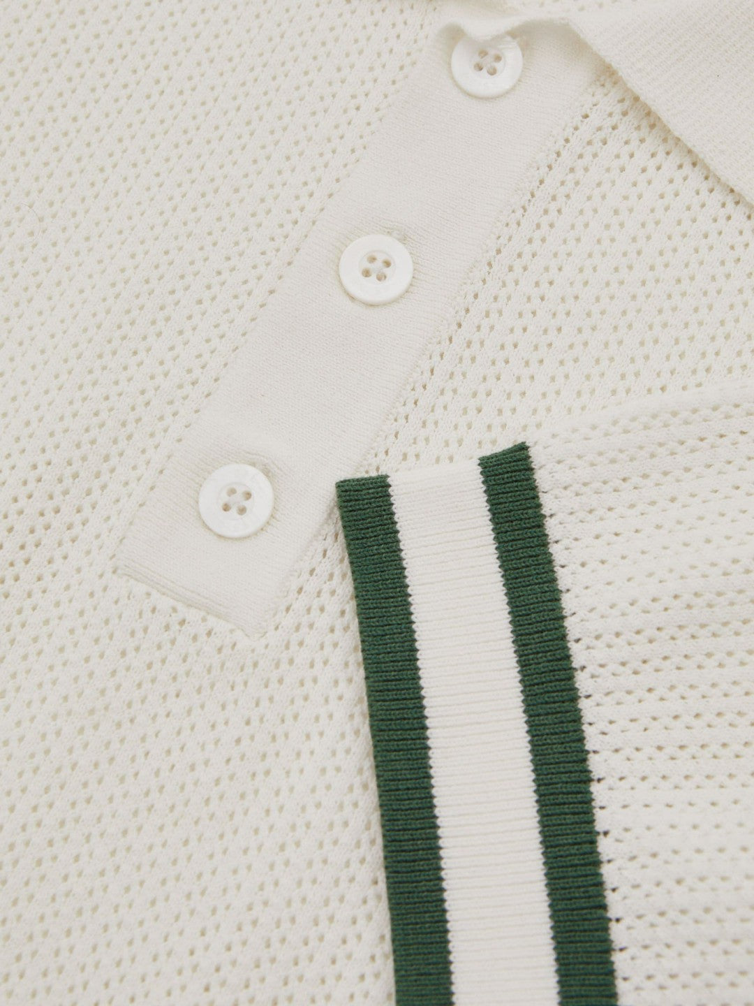 | Ché Knitted Half-Button Polo Shirt in White | Reiss Men Recommended