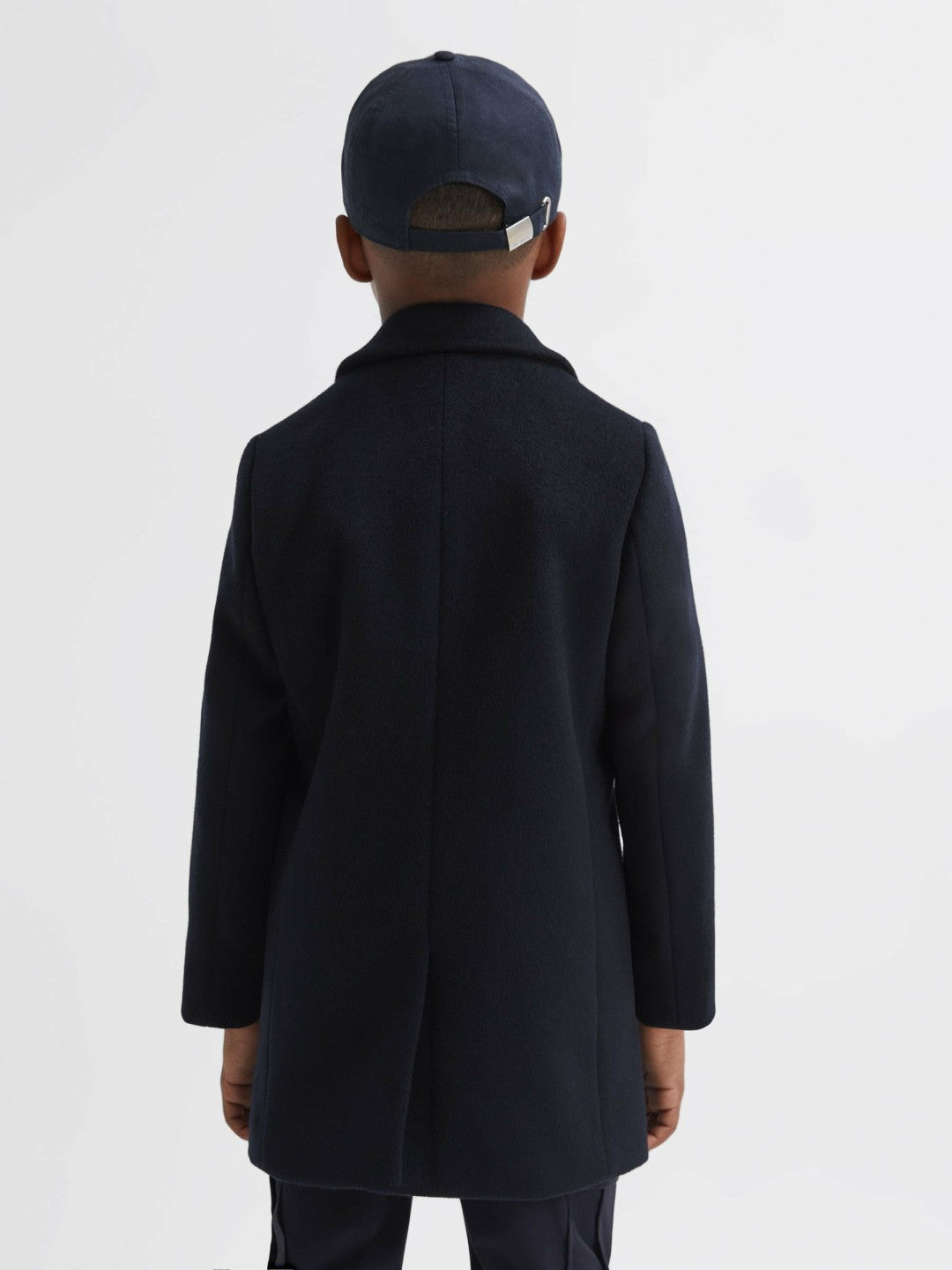 3-9 yrs Single Breasted Overcoat in Navy | Reiss Children & Baby Recommended