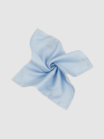Ceremony Light Blue Silk Pocket Square | Reiss Men Premium