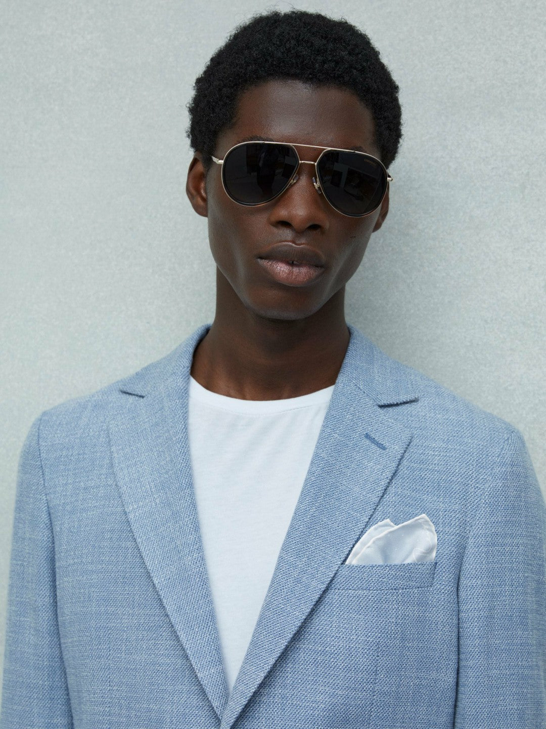 Polka Dot Silk Pocket Square in Light Blue | Reiss Men New
