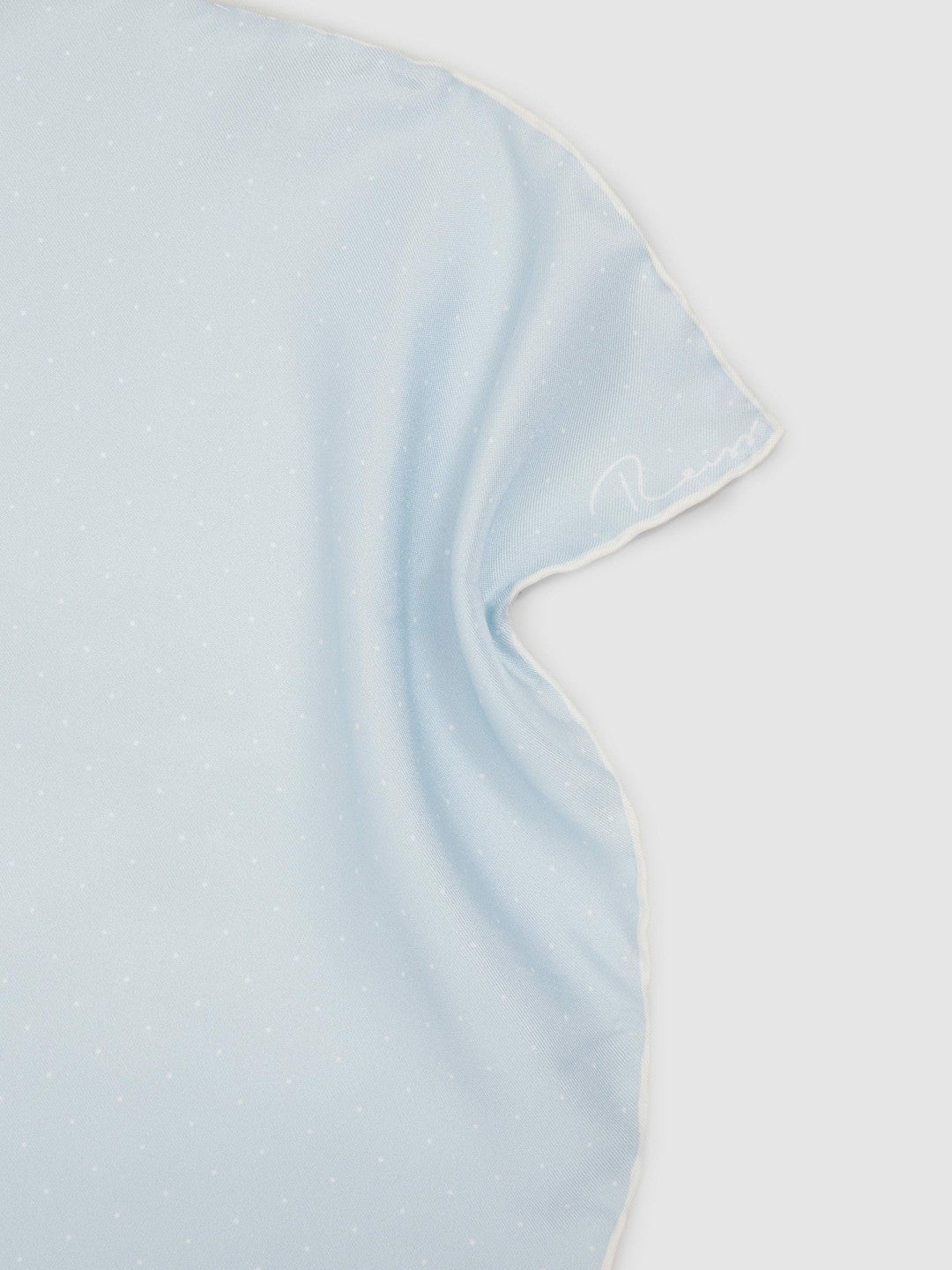 Polka Dot Silk Pocket Square in Light Blue | Reiss Men New
