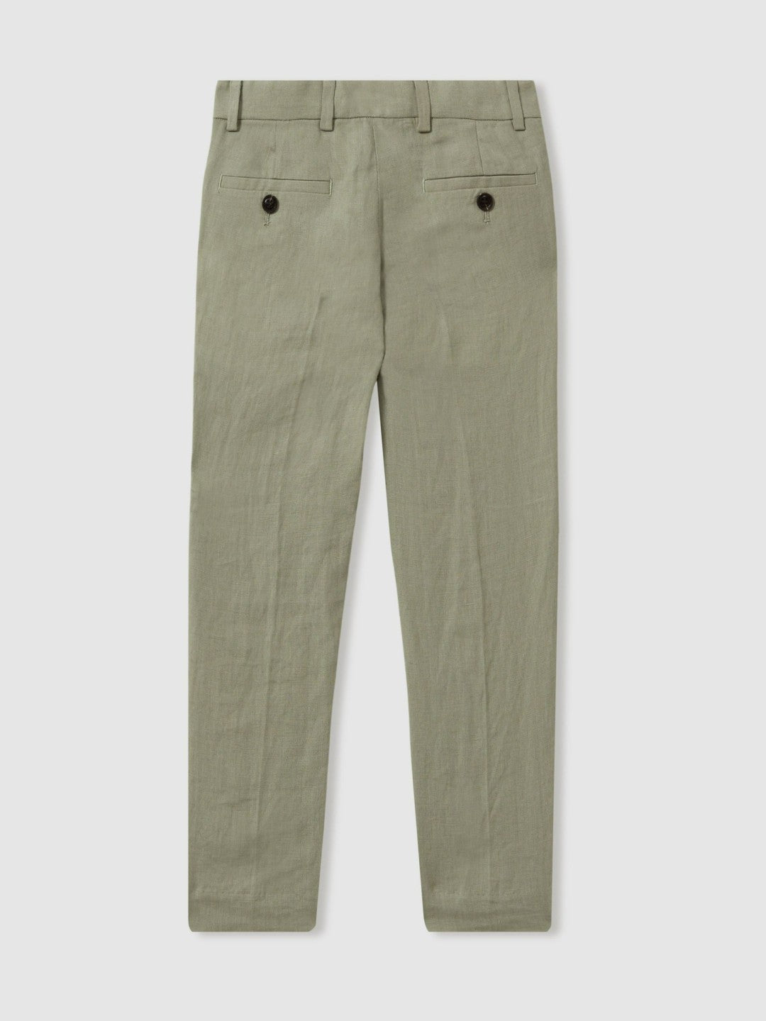3-9 yrs Slim Fit Linen Adjustable Trousers in Apple | Reiss Children & Baby Best Seller