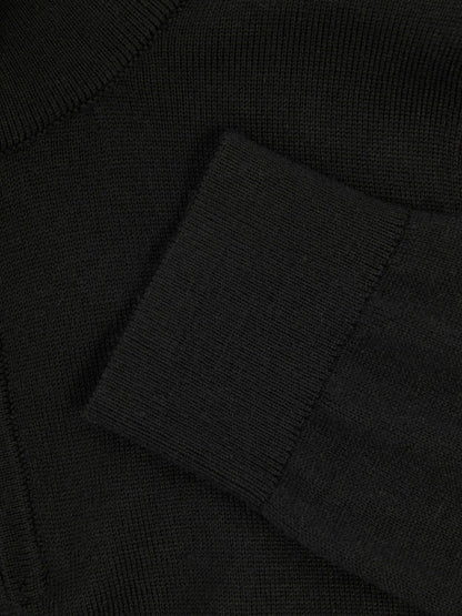 3-9 yrs Merino Wool Half-Zip Funnel Neck Jumper in Black | Reiss Children & Baby Best Seller