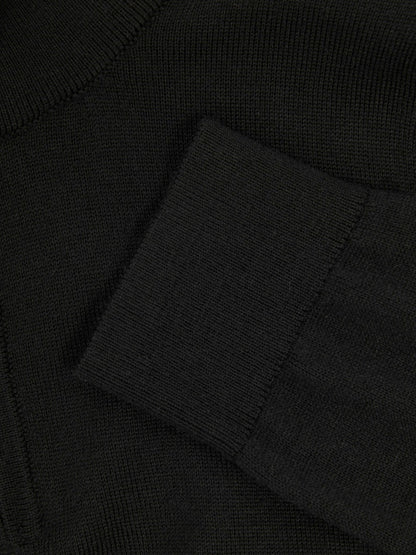 9-13 yrs Merino Wool Half-Zip Funnel Neck Jumper in Black | Reiss Children & Baby Popular