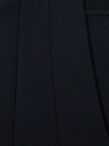 Knitted Sleeveless V-Neck Vest in Navy | Reiss Women Featured