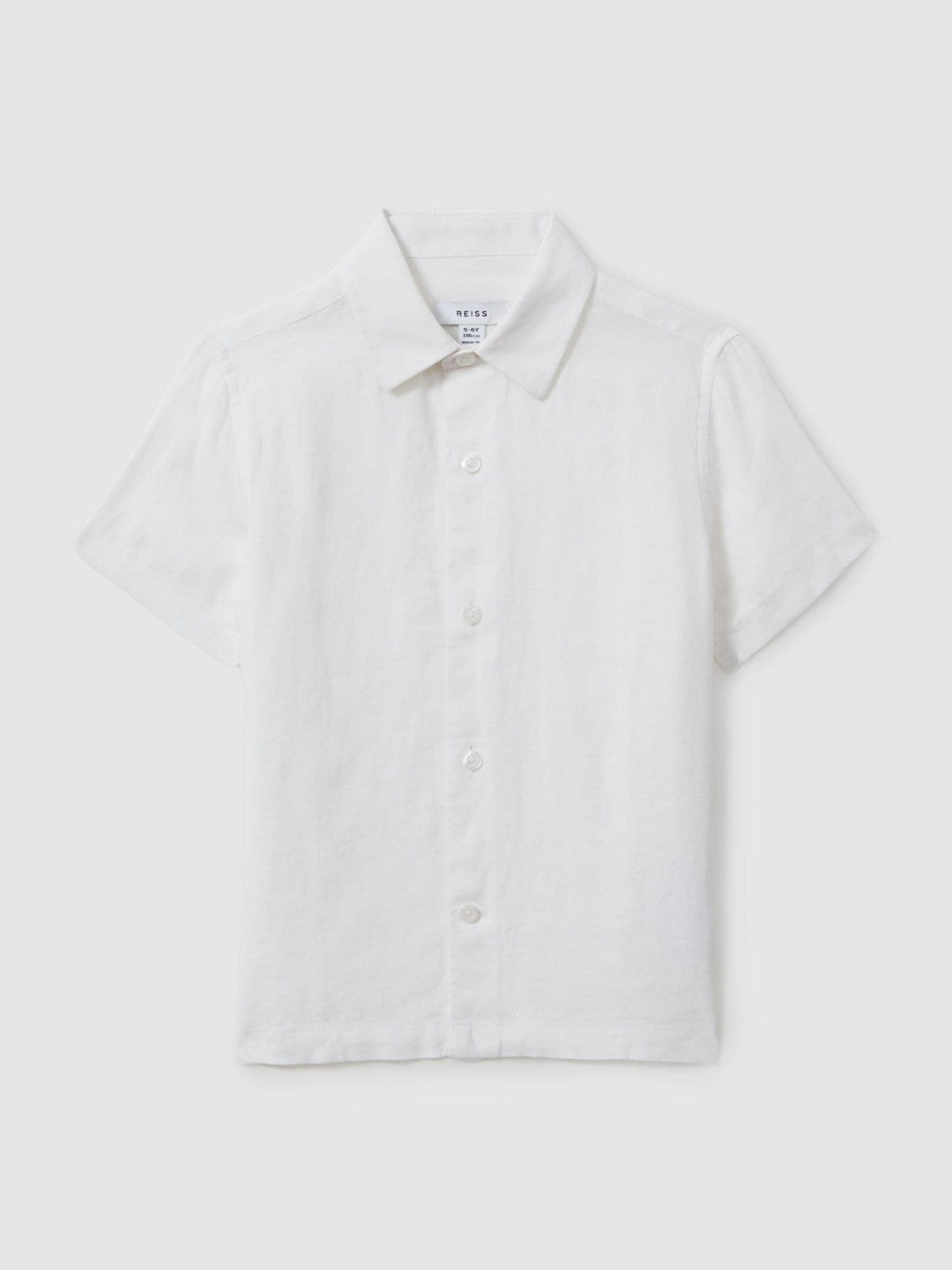 3-9 yrs Short Sleeve Shirt in White | Reiss Children & Baby Recommended