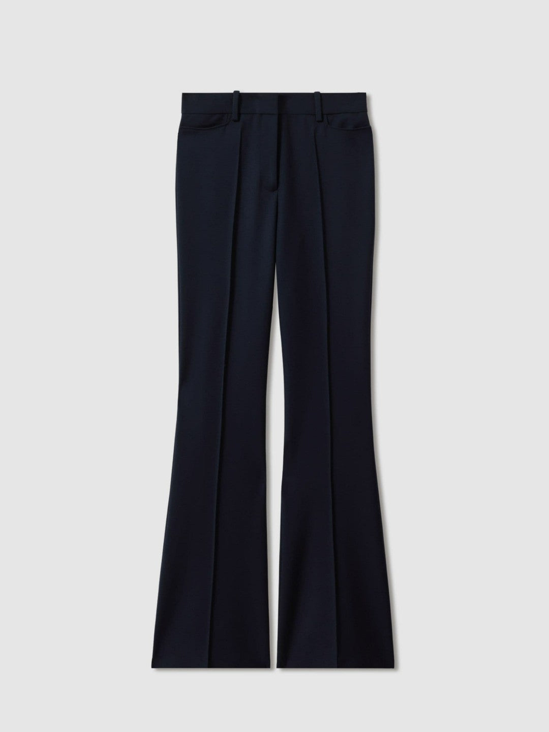Flared Suit Trousers in Navy | Reiss Women Recommended