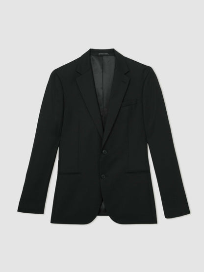 Wool-Blend Single-Breasted Suit Jacket Slim-Fit in Black | Reiss Men Trending