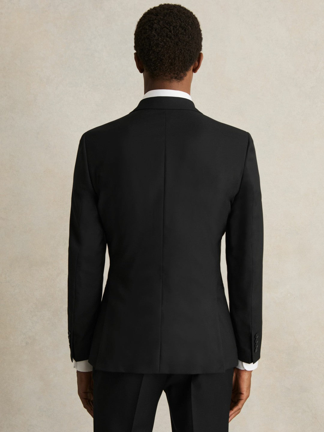 Wool-Blend Single-Breasted Suit Jacket Slim-Fit in Black | Reiss Men Trending