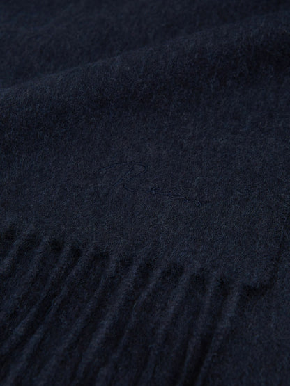 Wool and Cashmere Scarf in Navy | Reiss Men Trending