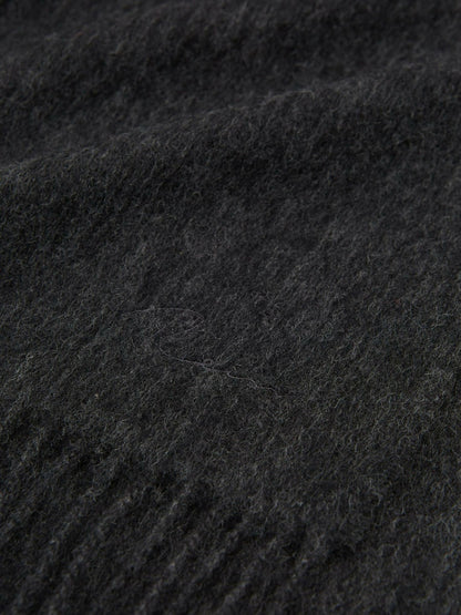 Wool and Cashmere Scarf in Charcoal | Reiss Men Best Seller