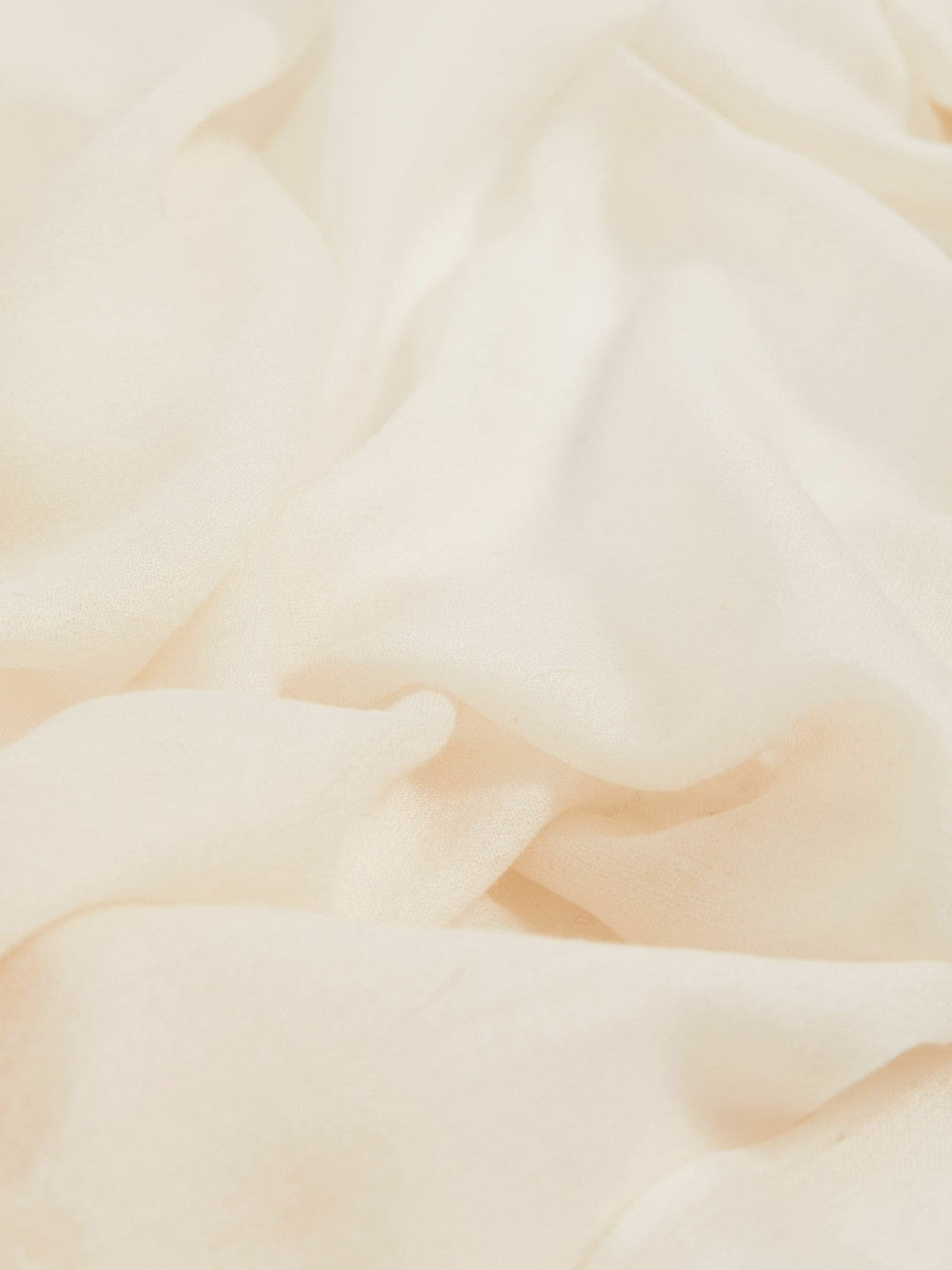 Wool-Cashmere Lightweight Scarf in Off White | Reiss Women Exclusive