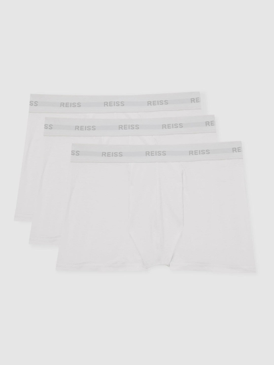 Three Pack Cotton Boxers in White | Reiss Men New