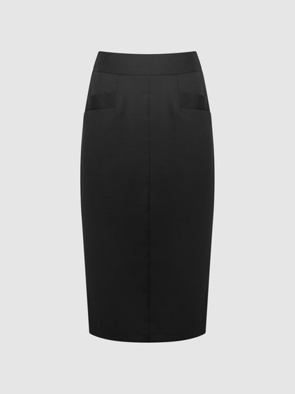 Petite Tailored Pencil Skirt in Black | Reiss Women Best Seller