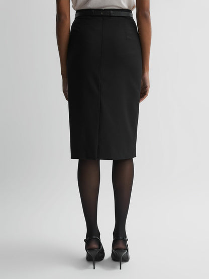 Petite Tailored Pencil Skirt in Black | Reiss Women Best Seller