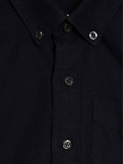 3-9 yrs Button Down Oxford Shirt in Navy | Reiss Children & Baby Featured