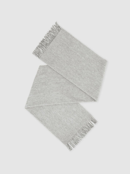Wool-Cashmere Scarf in Soft Grey | Reiss Women Best Seller