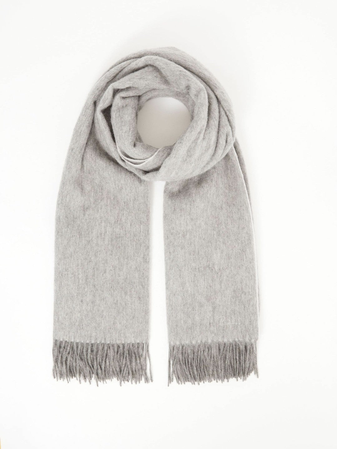 Wool-Cashmere Scarf in Soft Grey | Reiss Women Best Seller