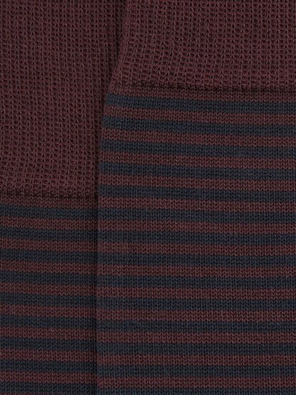 Striped Socks in Bordeaux | Reiss Men Premium