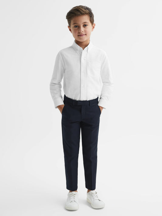 9-14 yrs Button Down Oxford Shirt in White | Reiss Children & Baby New