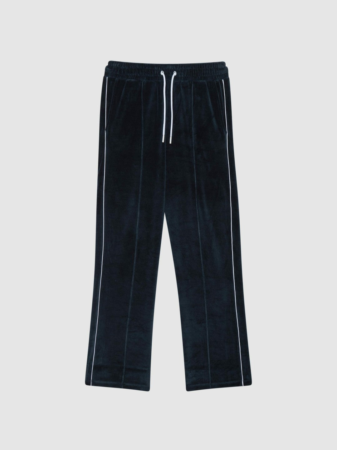 Velour Jogger With Piping in Navy | Reiss Men Signature