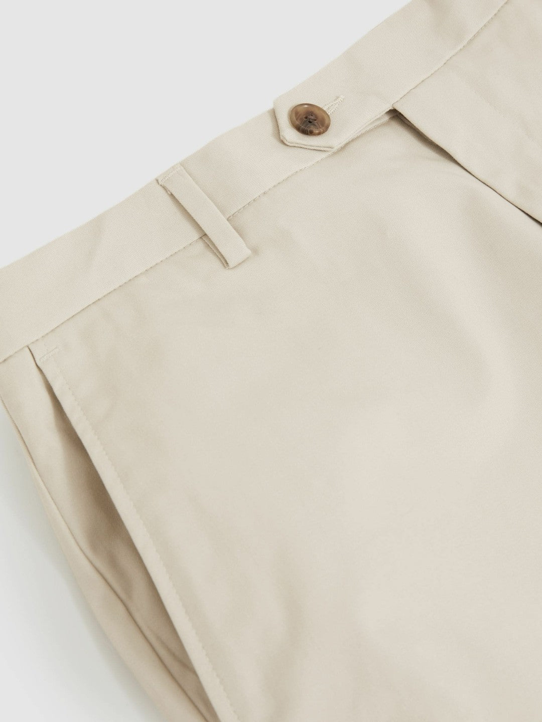 Cotton Chino Shorts With Stretch in Stone | Reiss Men Featured