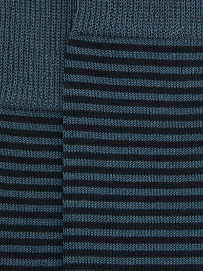 Striped Socks in Airforce Blue/ Navy | Reiss Men Featured