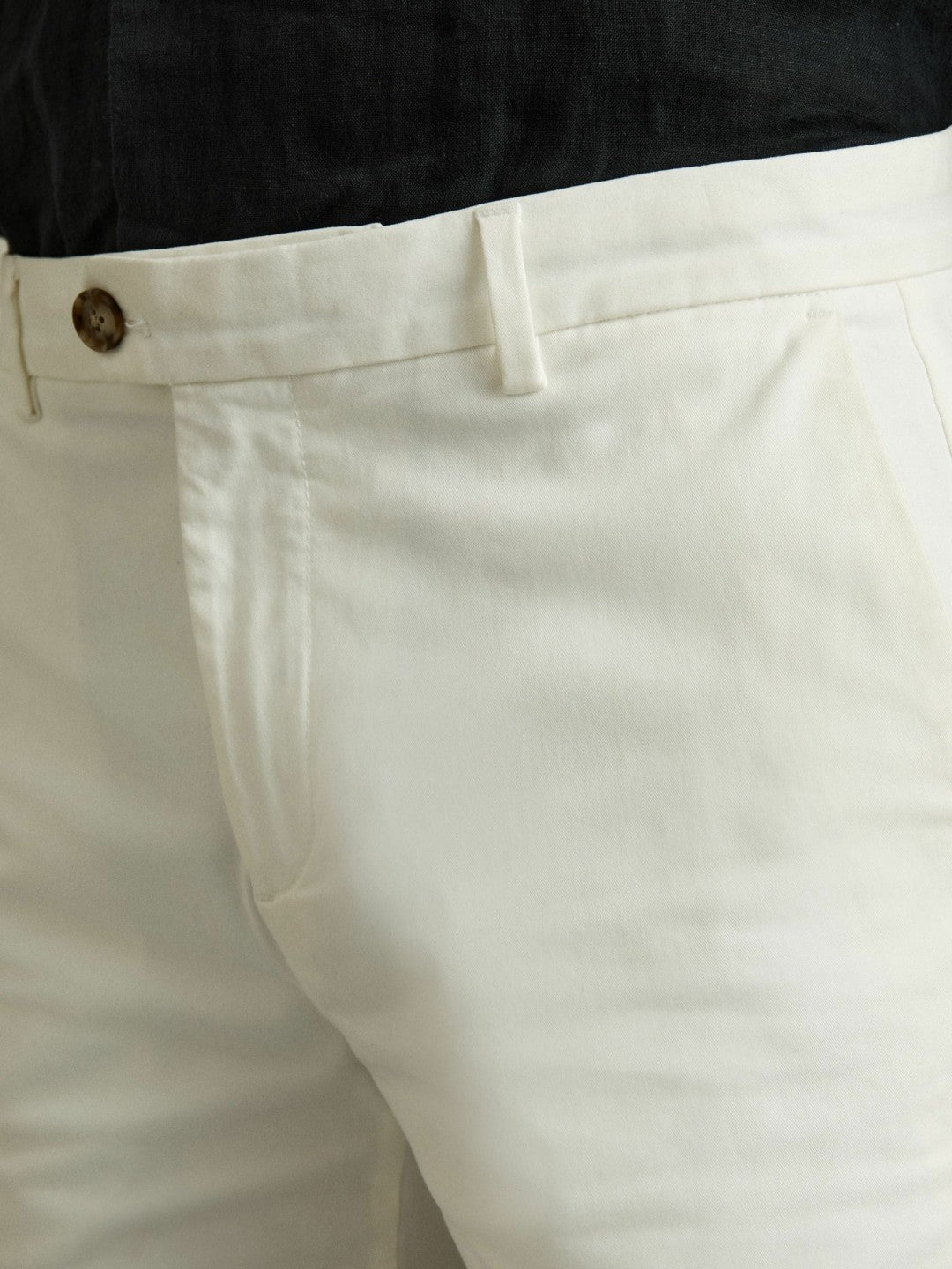 Short Length Casual Chino Shorts in White | Reiss Men Featured