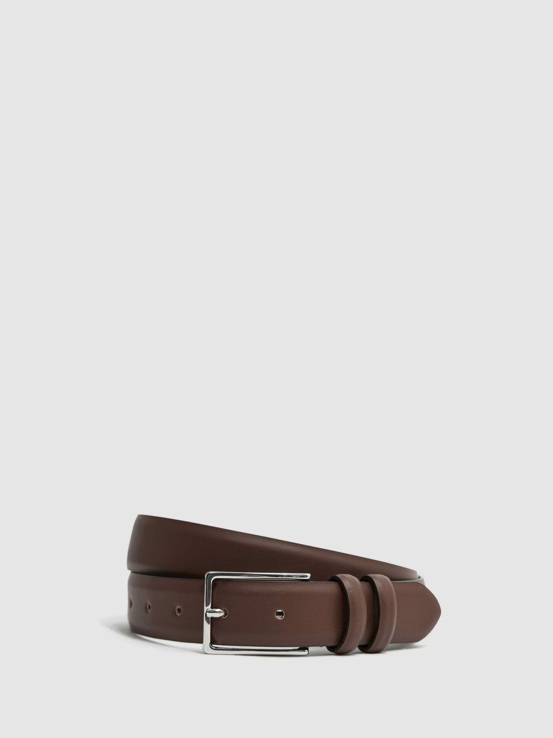Smooth Leather Belt in Tan | Reiss Men Recommended